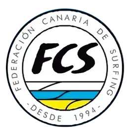 A logo for the federacion canaria de surfing