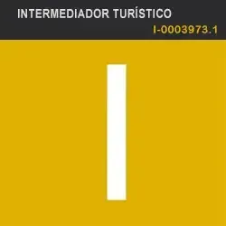 Un cartel amarillo con la letra i.