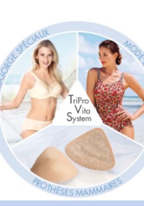 Une femme avec de la lingerie - une femme en maillot - une prothèse mammaire