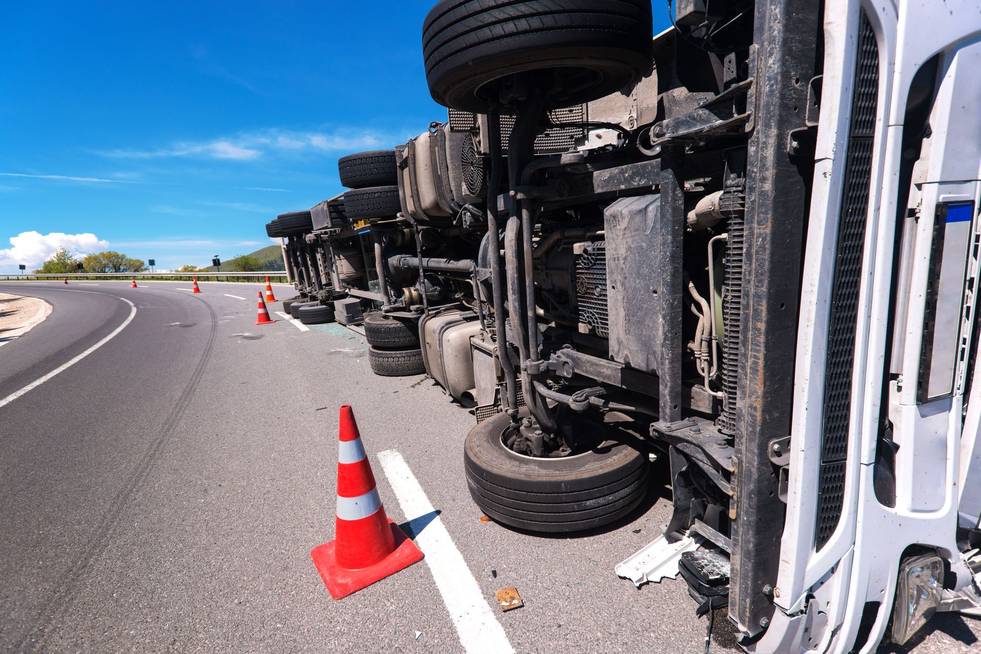 Camion accidenté