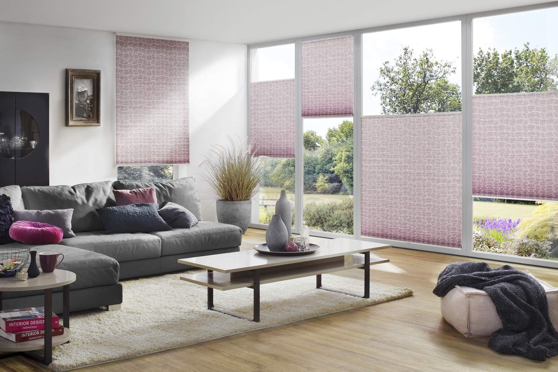 Licht- und Sichtschutz im Wohnzimmer