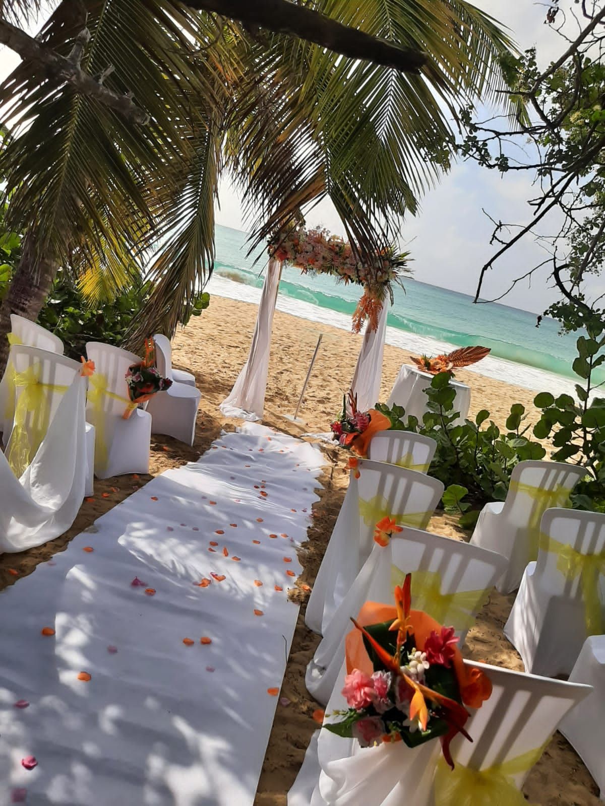 Décoration mariage allée