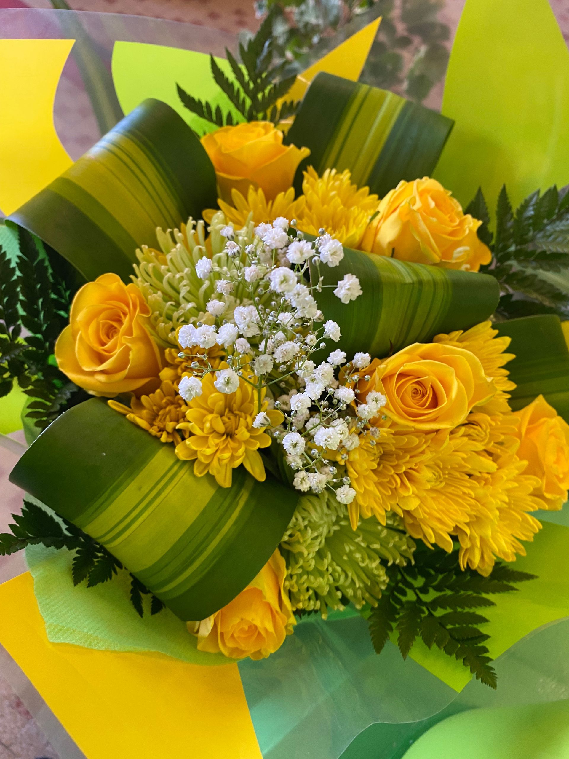 Bouquet mariage jaune