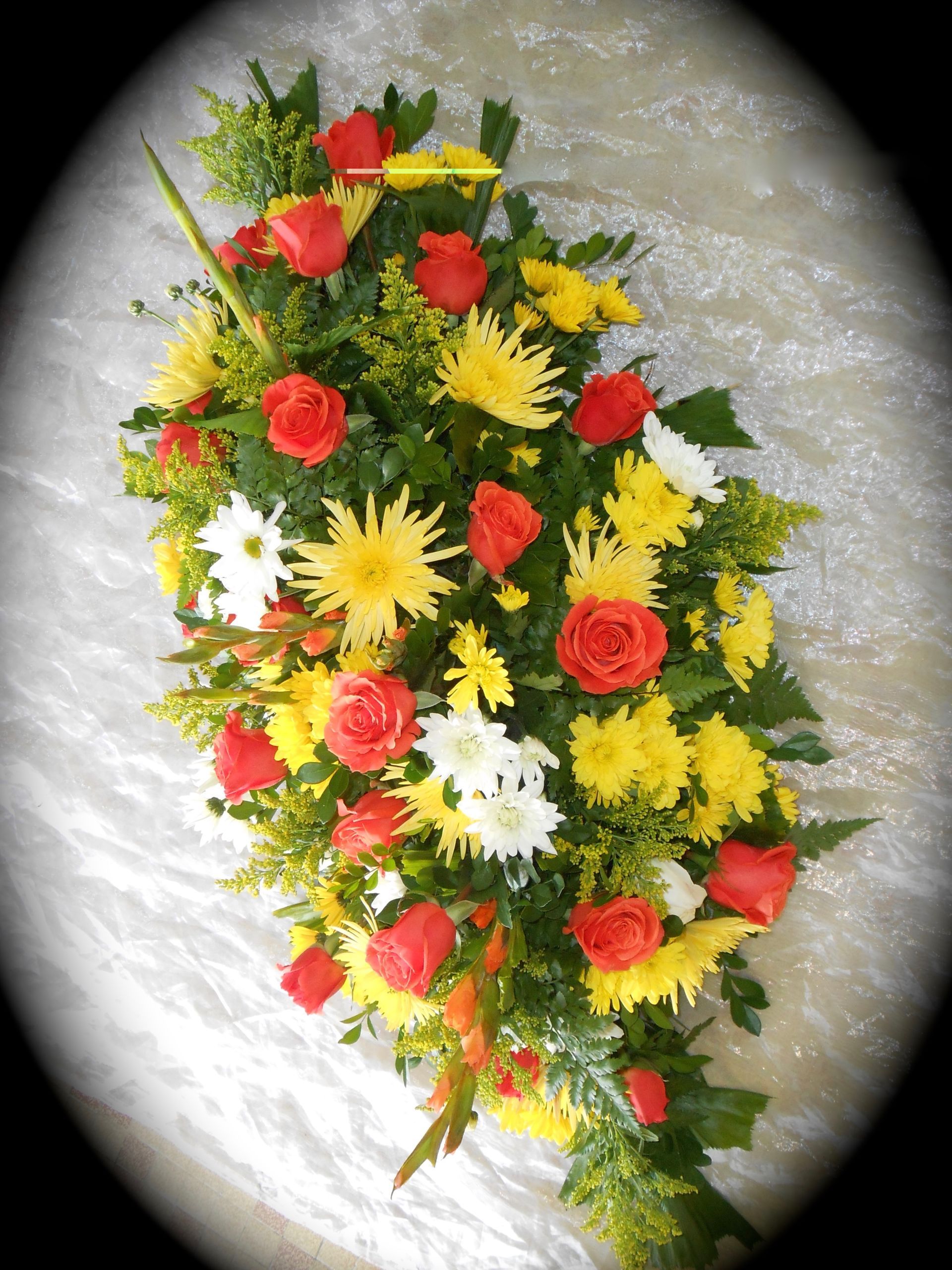 Gerbe jaune et orange