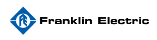 Logotipo de Franklin Electric sobre un fondo blanco