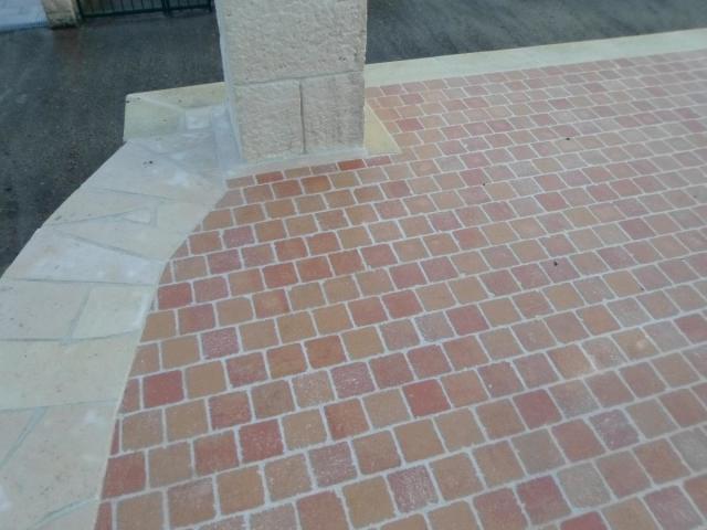 Pose de pavés
