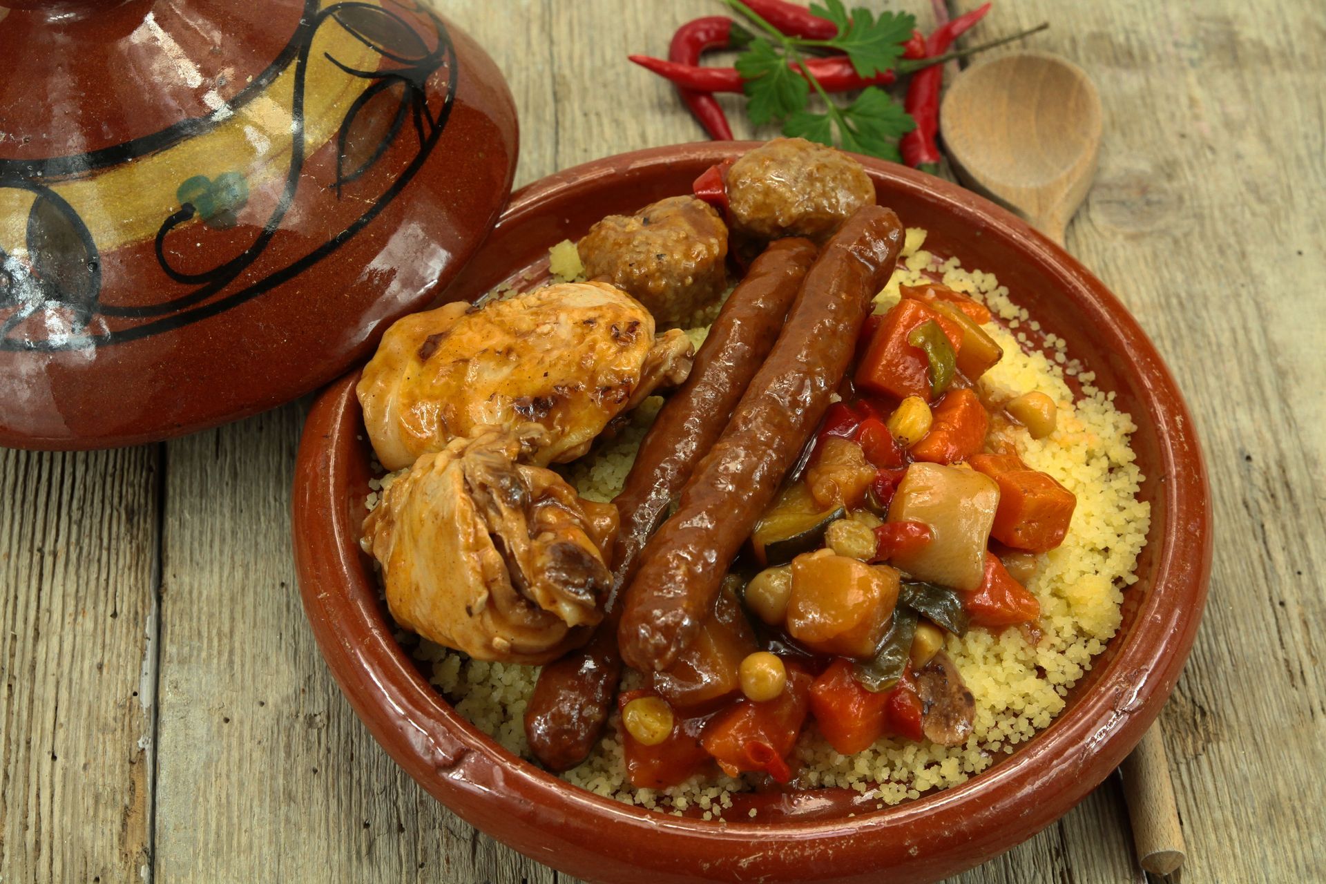 Couscous deux viandes prêt