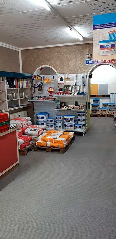 Farben und EBE GmbH Rehau | Farbenfachmarkt Farbenhandel Farben Lacke Maschinenlacke Grundierungen Vliesboden Tapeten Laminat Bodenbeläge Baumarkt Zubehör für lnnenausbau Malerzubehör