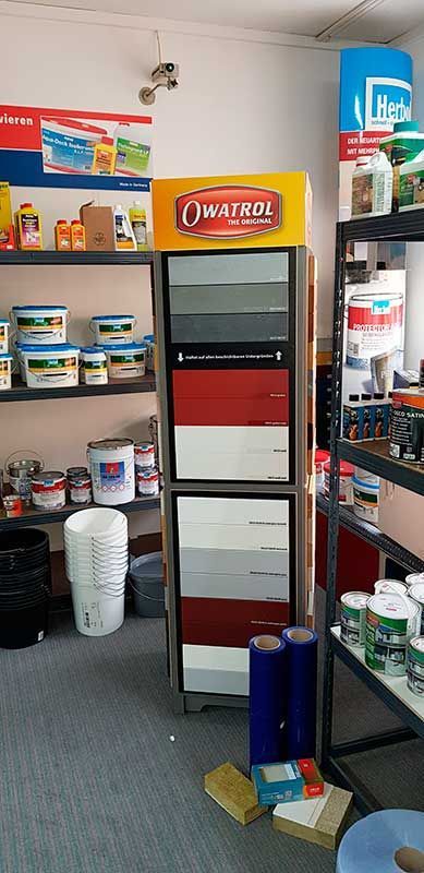 Farben und EBE GmbH Rehau | Farbenfachmarkt Farbenhandel Farben Lacke Maschinenlacke Grundierungen Vliesboden Tapeten Laminat Bodenbeläge Baumarkt Zubehör für lnnenausbau Malerzubehör