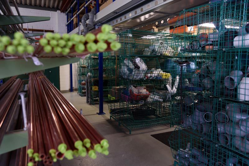 Das Lager | Heizung & Sanitär | Klaus Maseizik GmbH | Wir werden Ihnen helfen! | Dinslaken