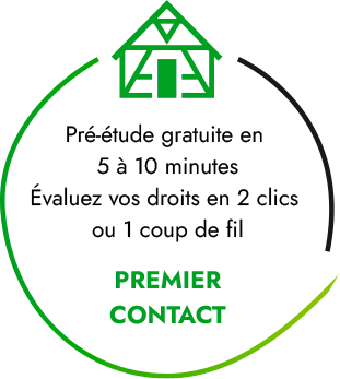 Premier contact : pré-étude gratuite. En 5 à 10 minutes, évaluez vos droits en 2 clics et un coup de fil.