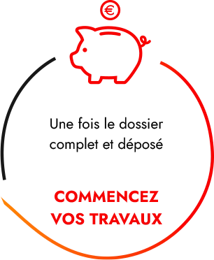 Une fois le dossier complet et déposé, commencez vos travaux.