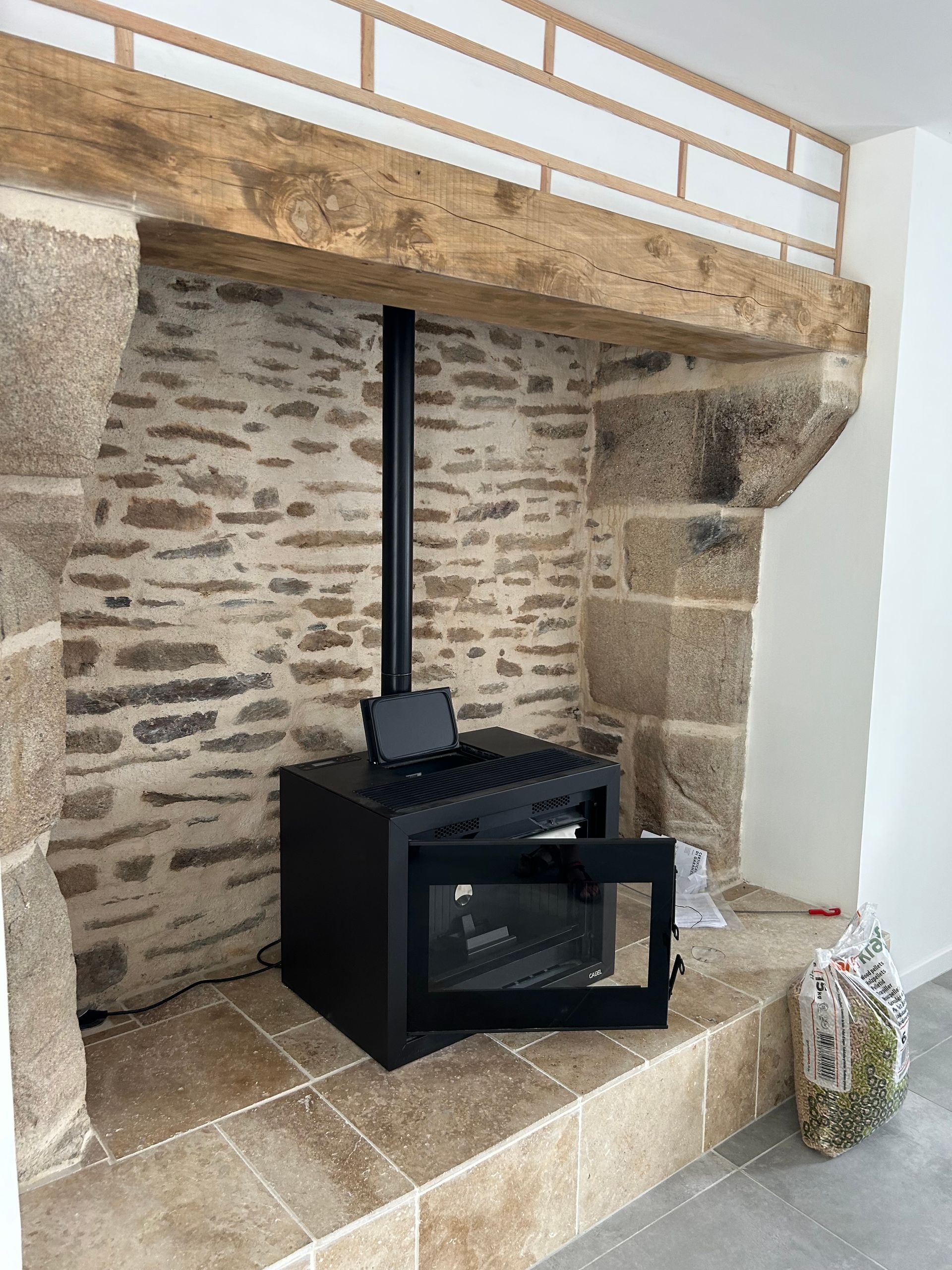 Pose de poêle à granulés à Quimperlé