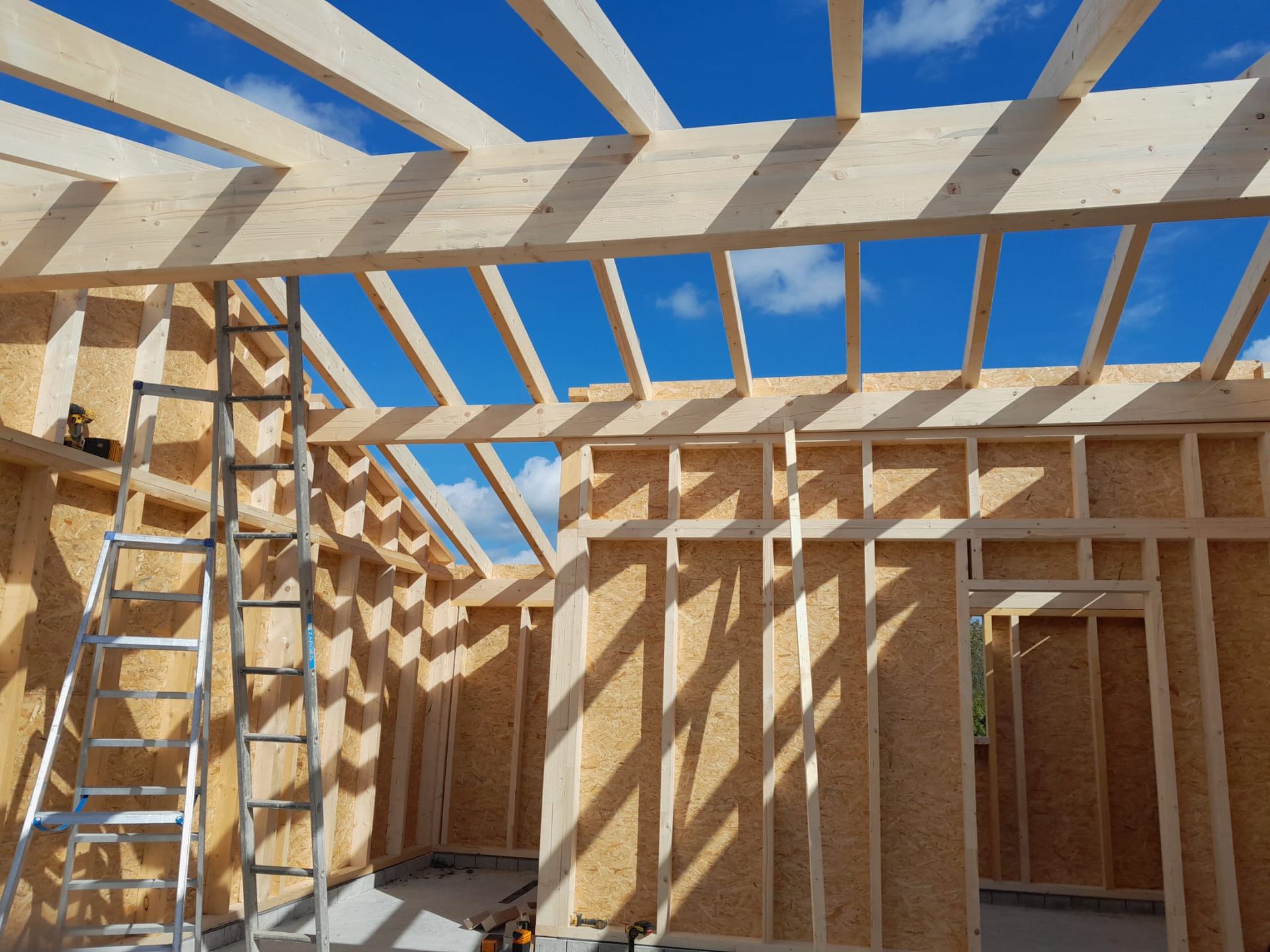 Holzbau Dachkonstrukt