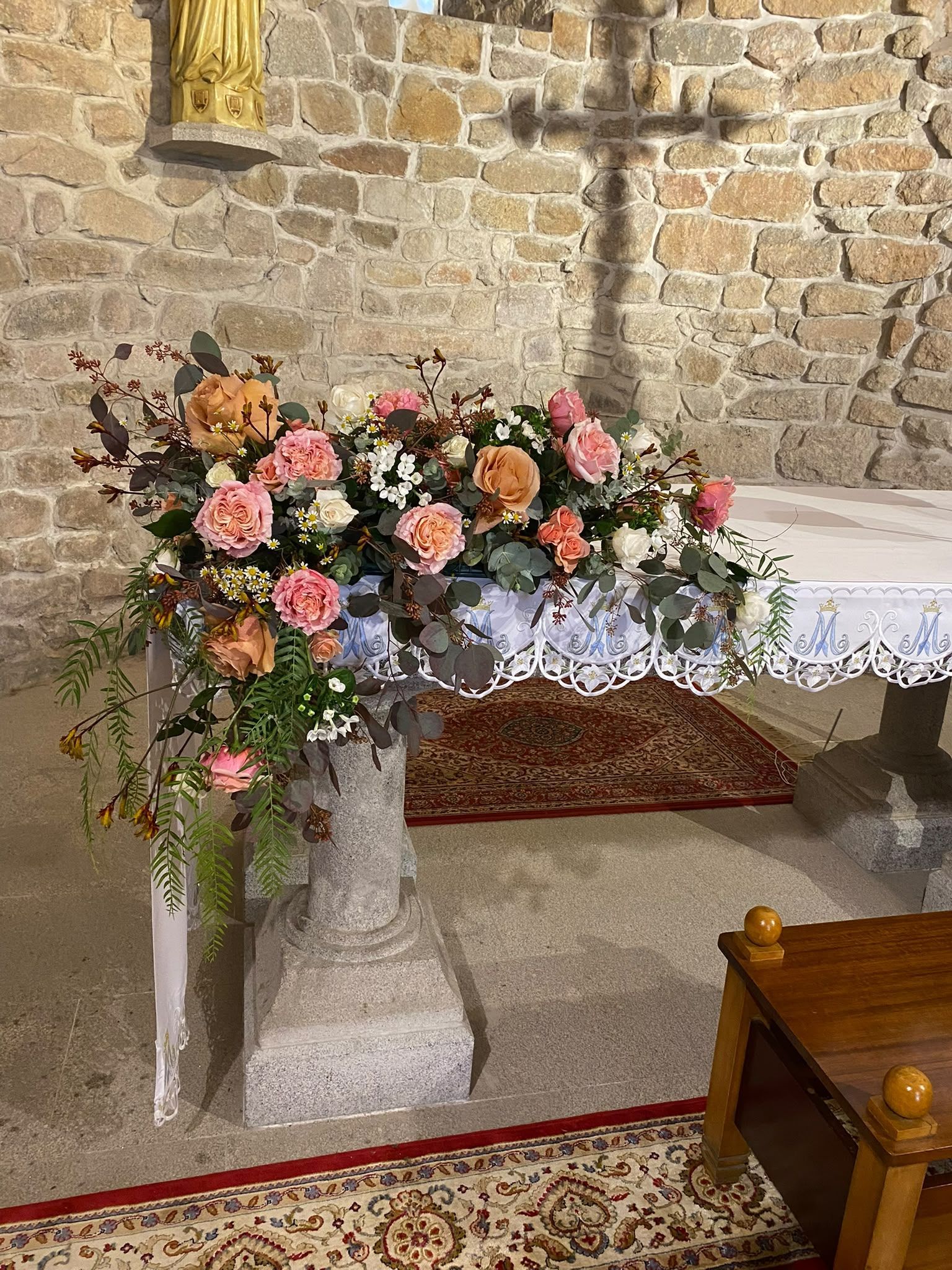 Composición floral personalizada para novios
