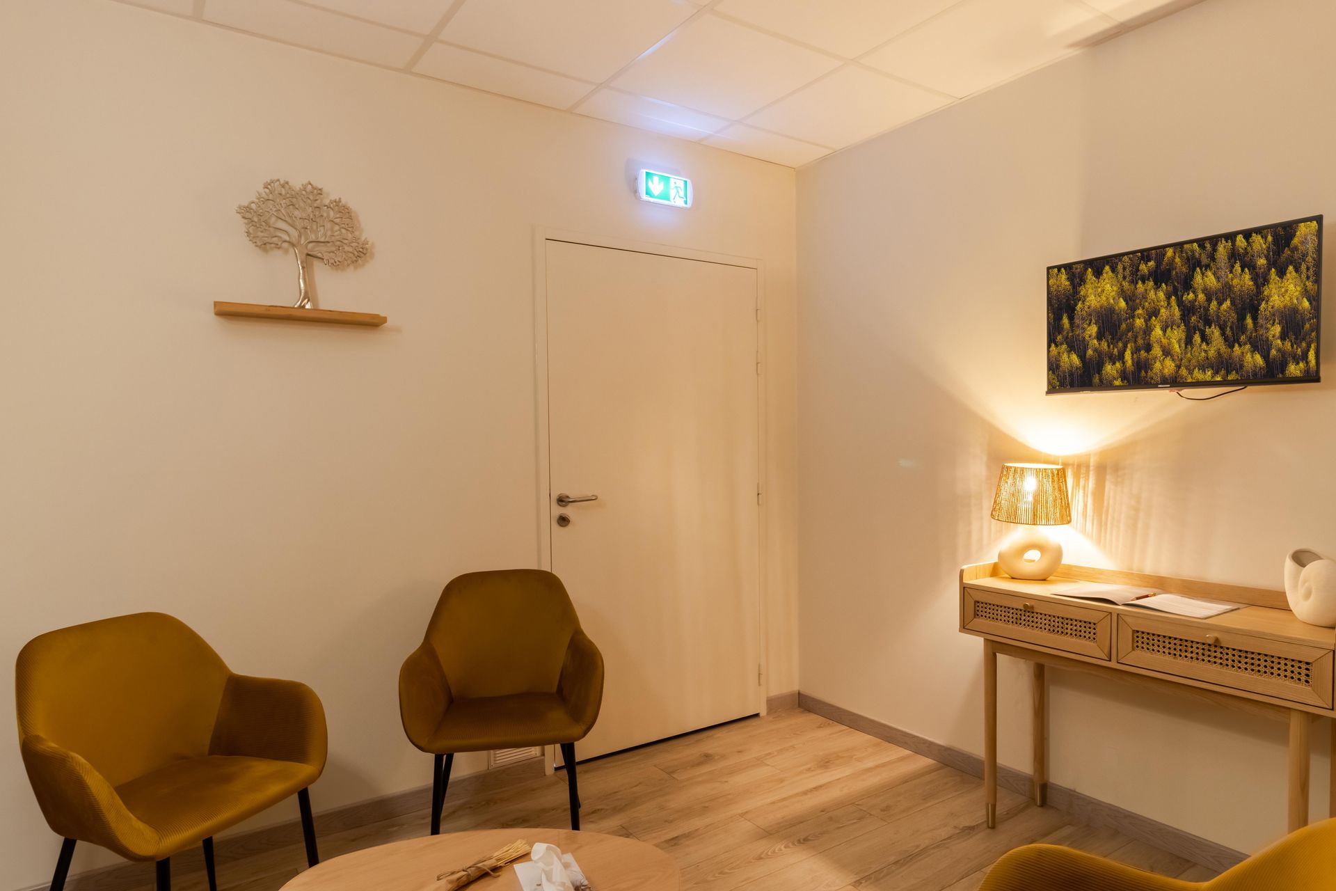Entrée d'une des chambres