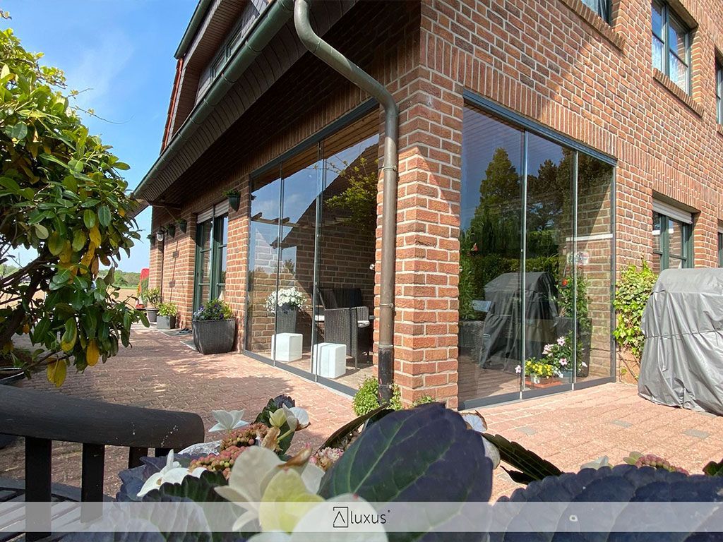 Glasschiebetüranlage