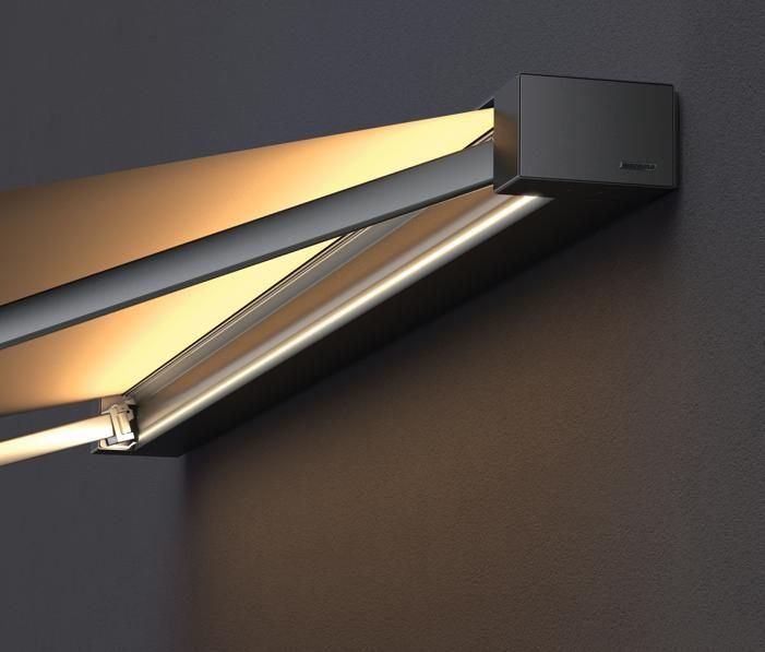 Markisen-Sonnenschutz mit Beleuchtung