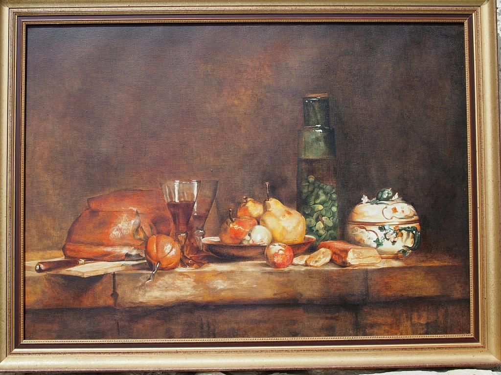 Le bocal d'olive. Chardin