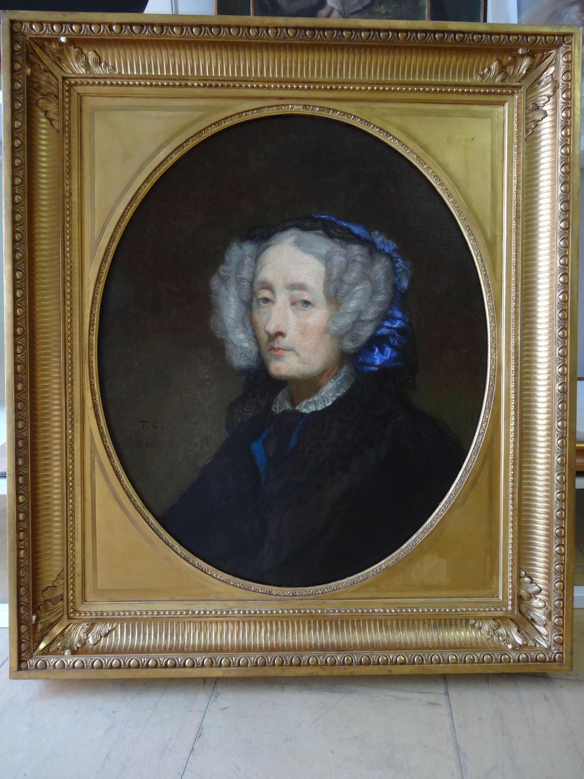 Restauration après : portrait femme