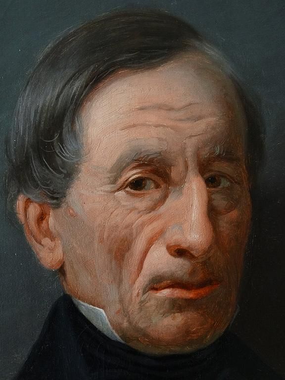 Restauration après : portrait d'un homme