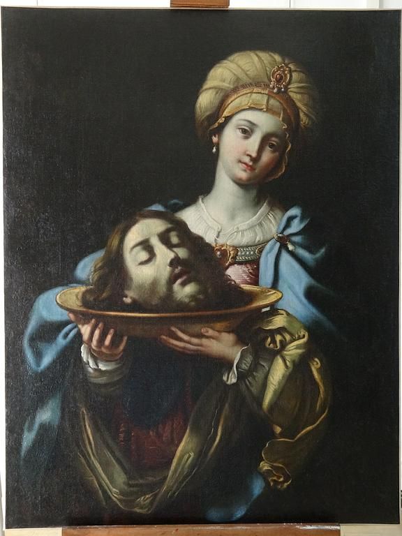 Restauration de tableau femme après