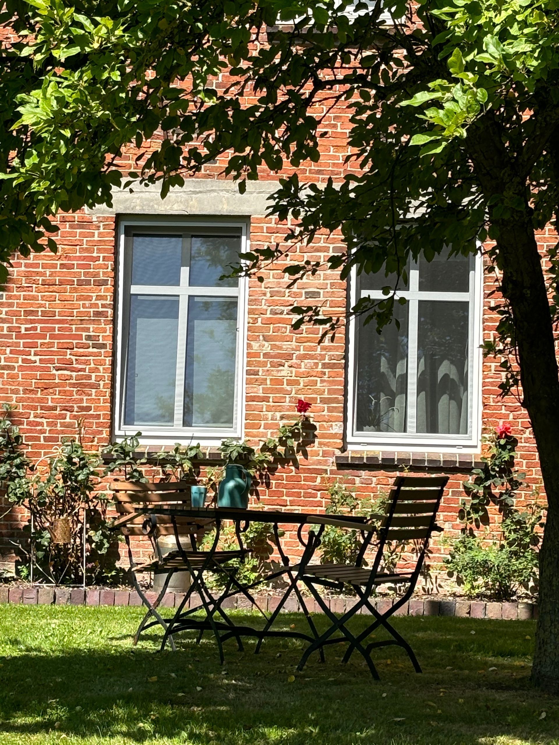 Gulfhof Butendiek Gartenseite