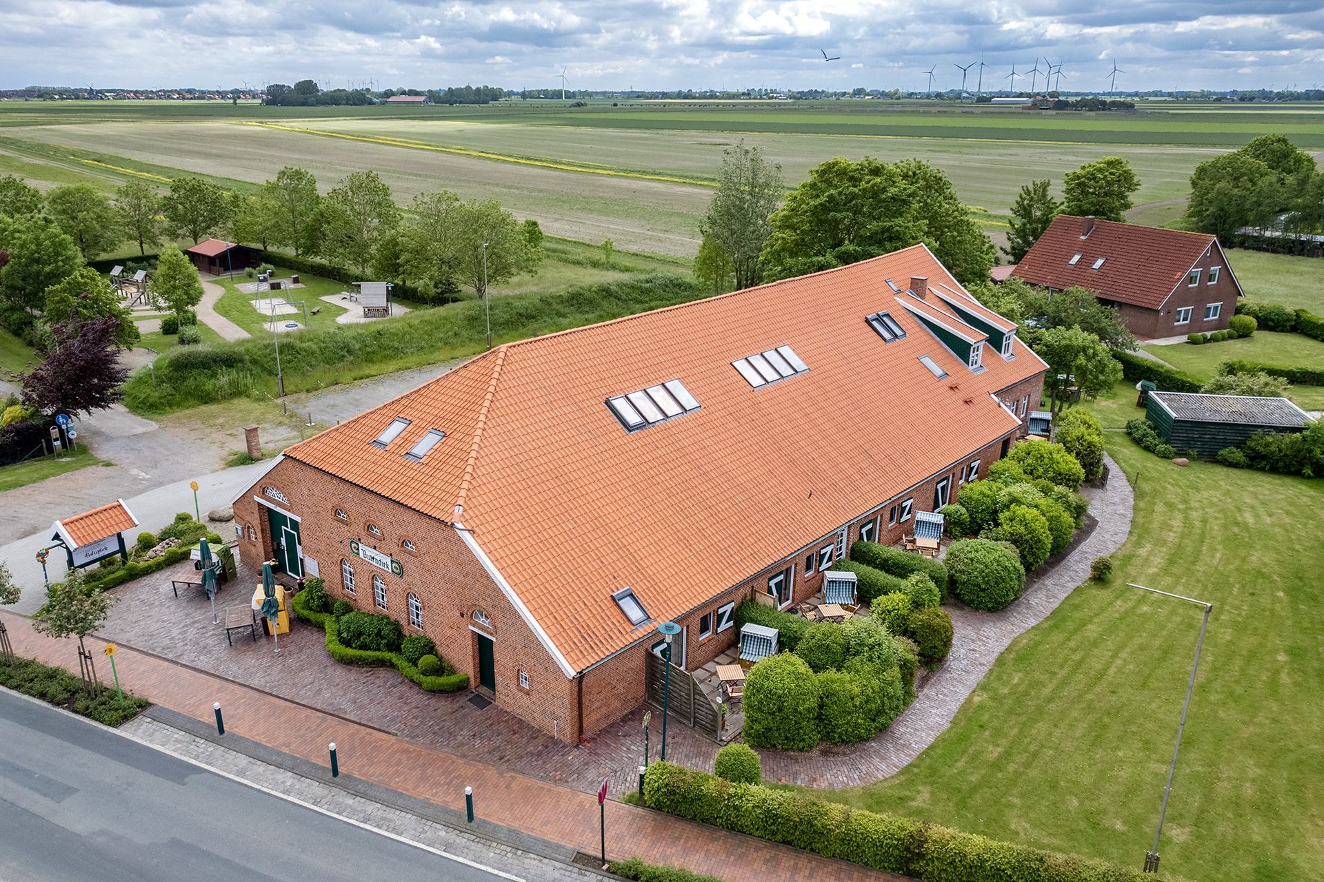 Gulfhof Butendiek Luftaufnahme