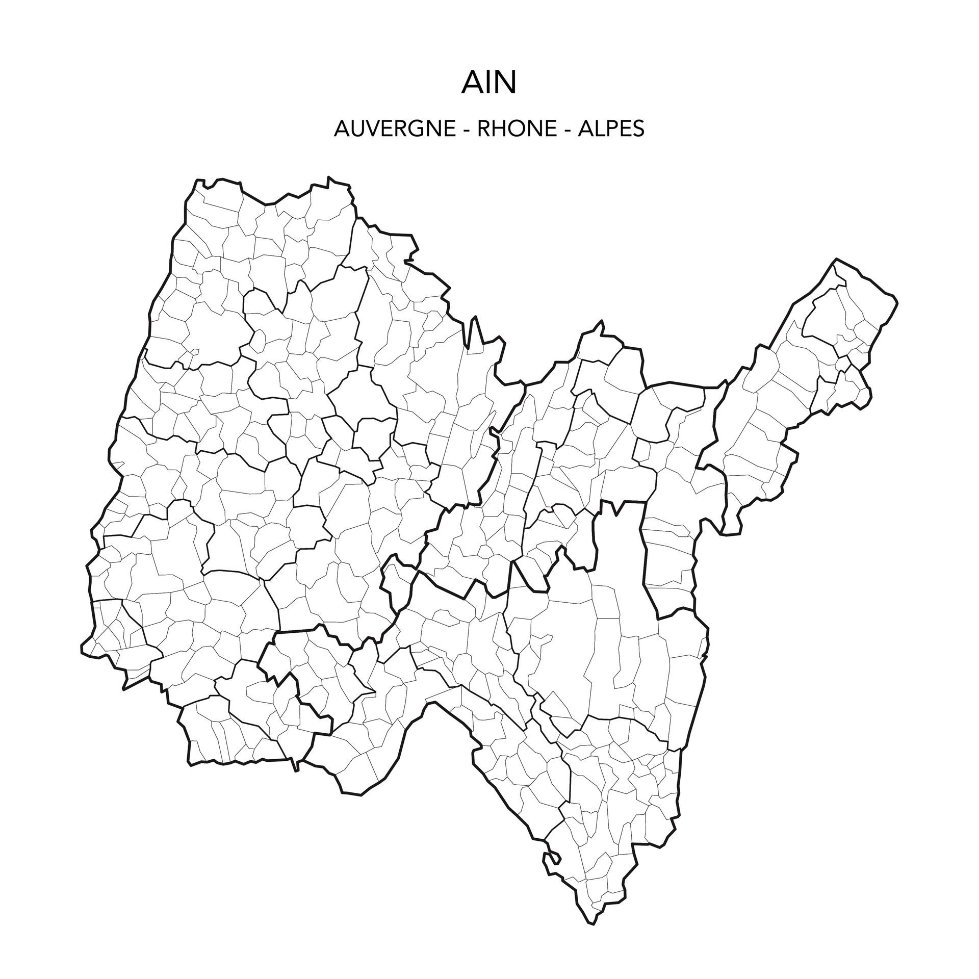 Carte de l'Ain