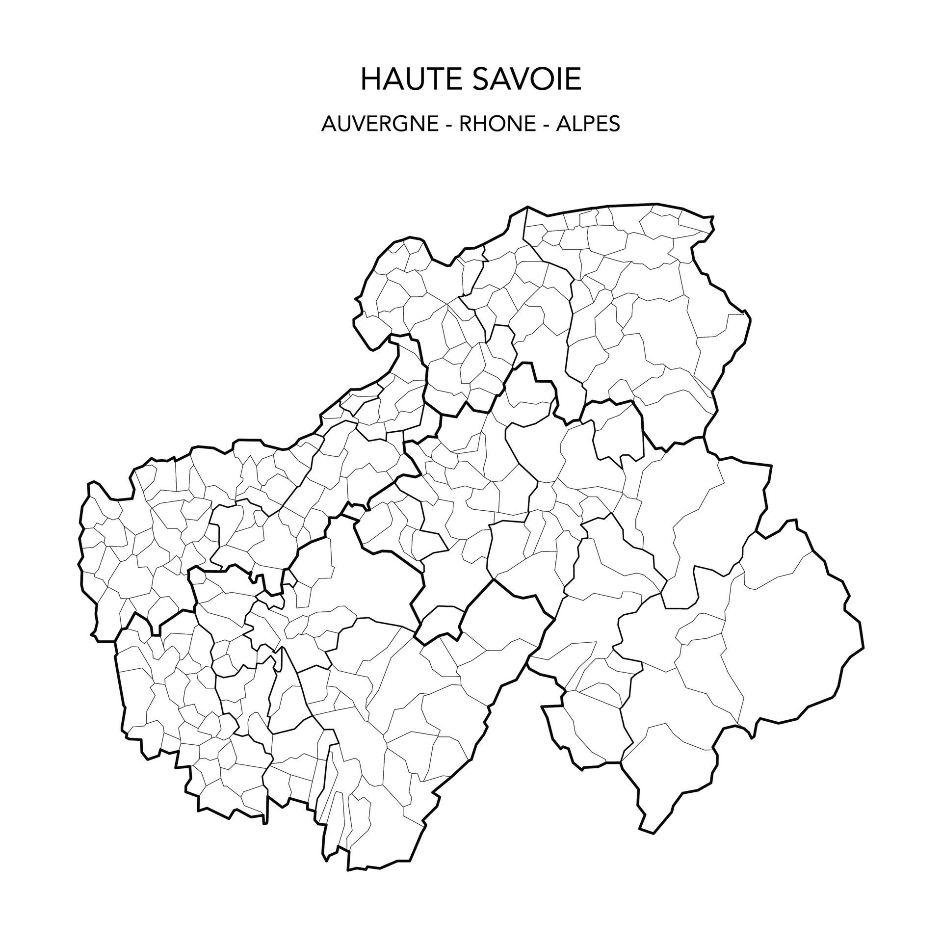 Carte de Haute Savoie