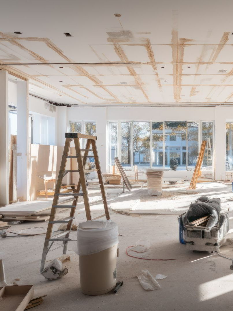 Un intérieur en cours de rénovation