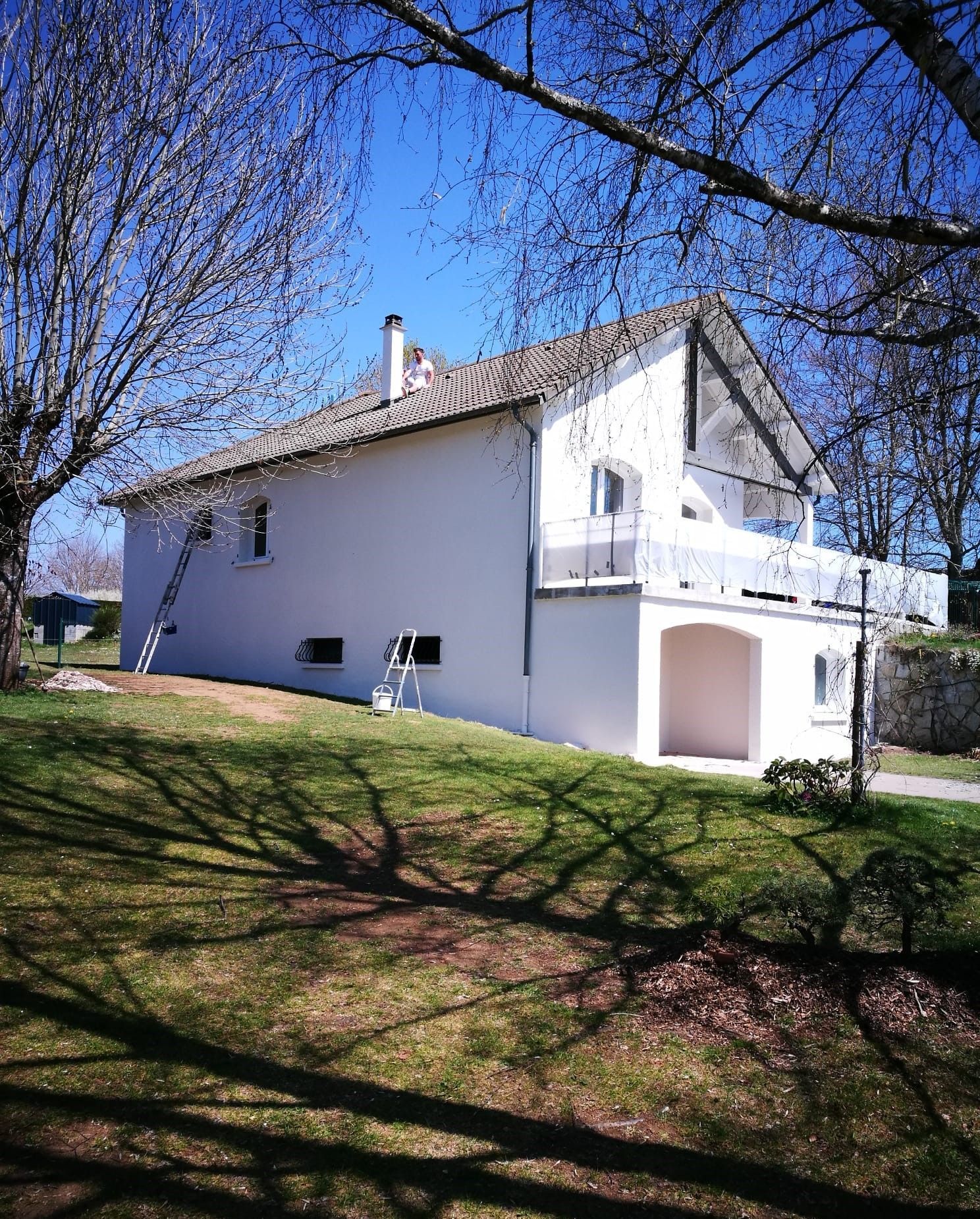 Après rénovation de façade de maison