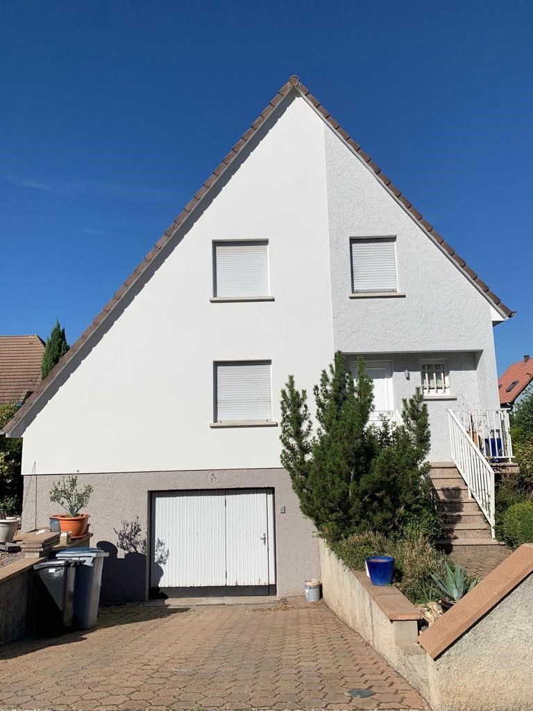 Façade de maison rénovée