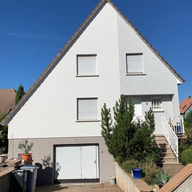 Maison avec façade rénovée