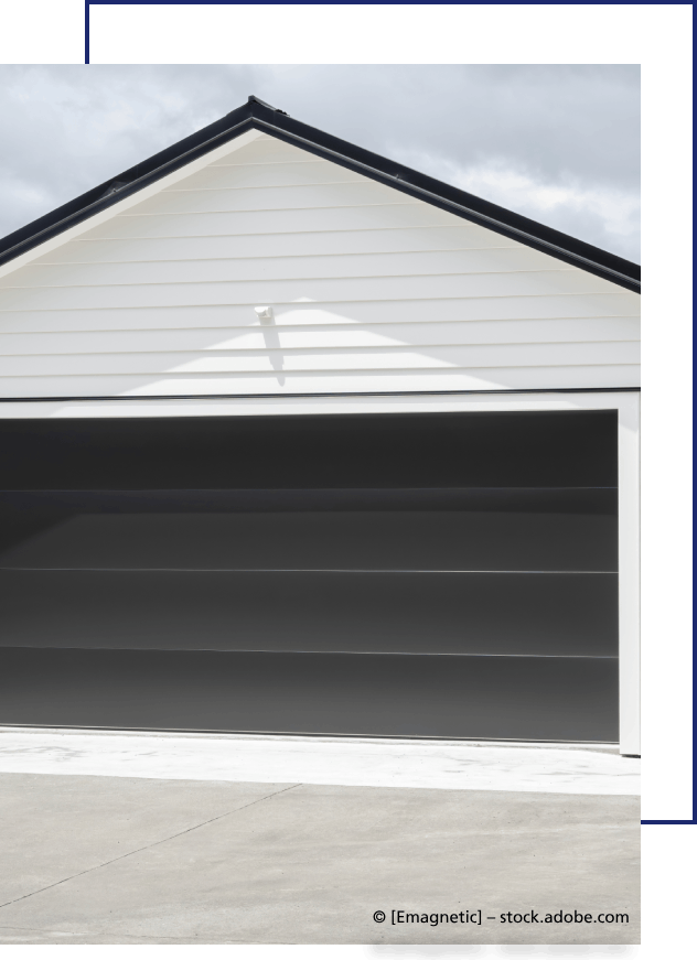 Weißes Sektionaltor