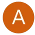Un círculo naranja con la letra a dentro.