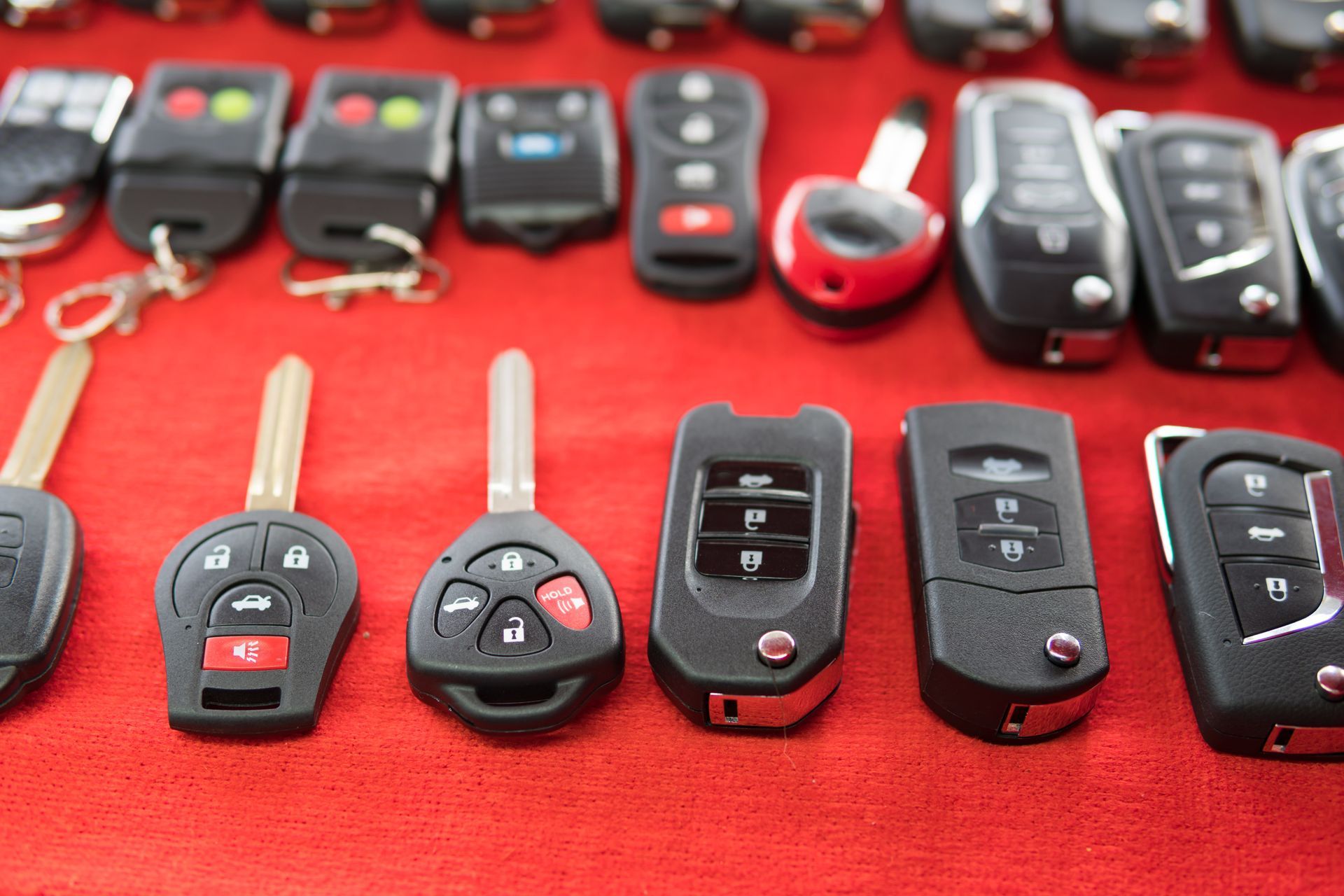 Un lot de clés de voiture