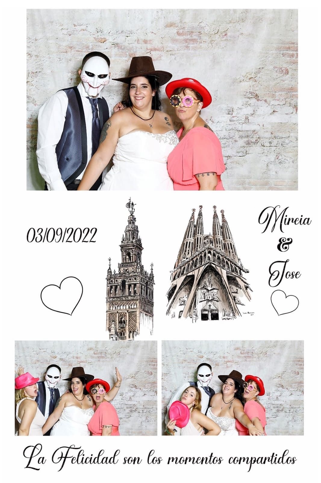 Un grupo de personas posando para una fotografía en un fotomatón.