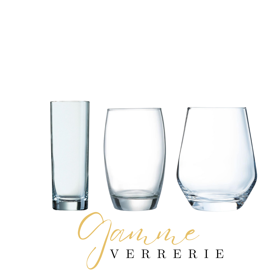 Verre de la gamme Verrerie