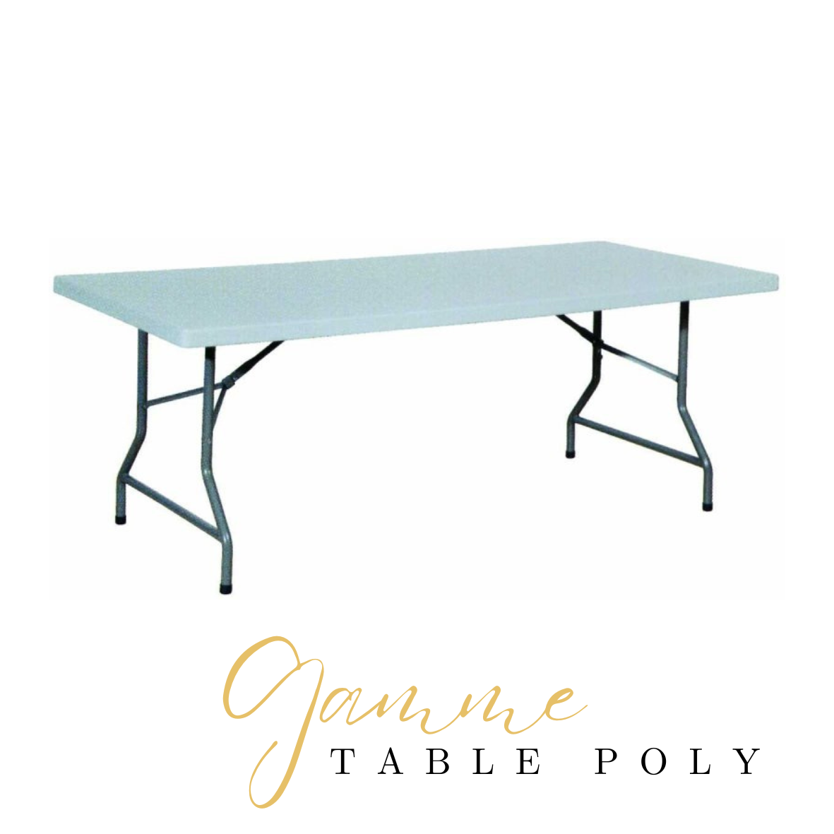 Table pliante bleu clair
