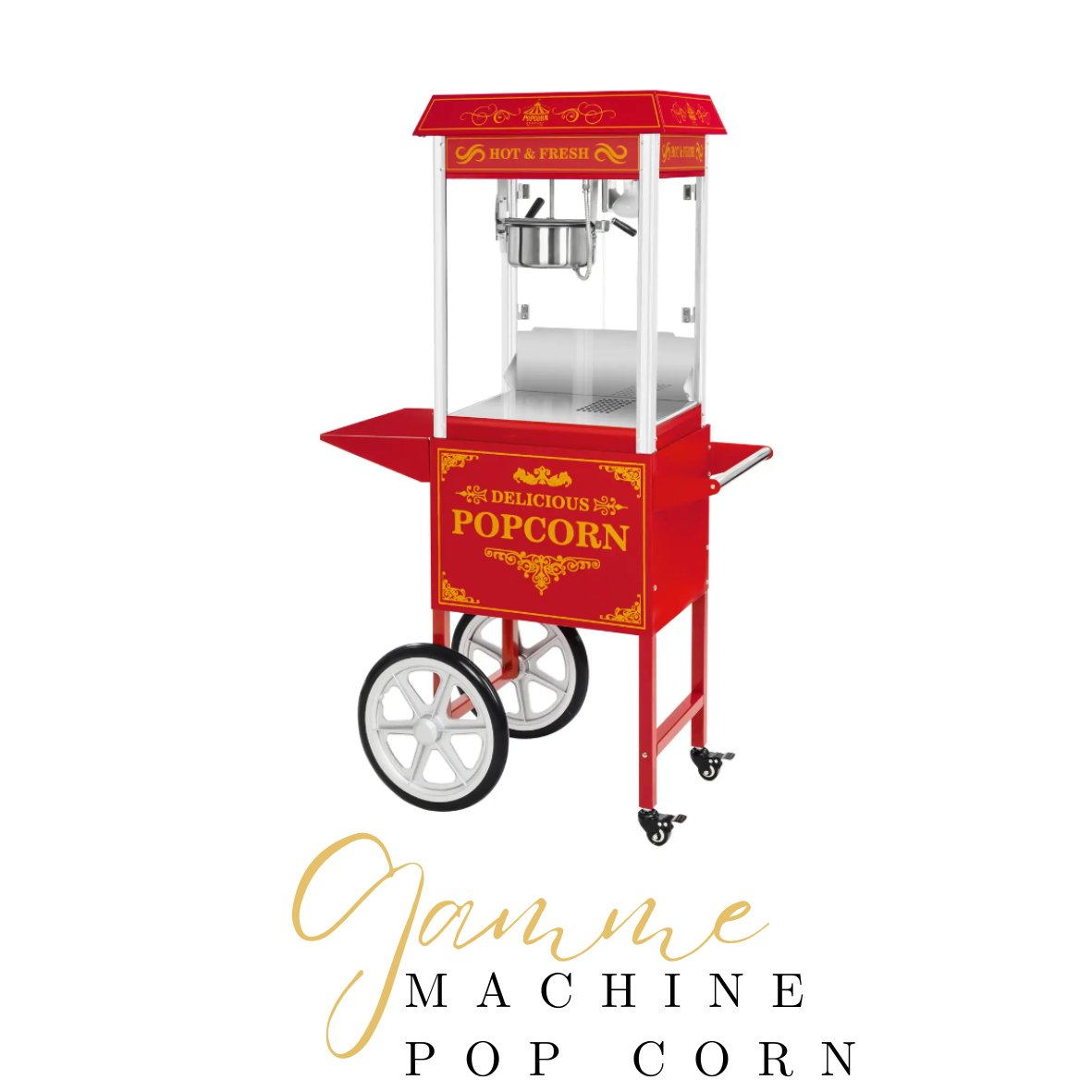Machine à pop-corn rouge