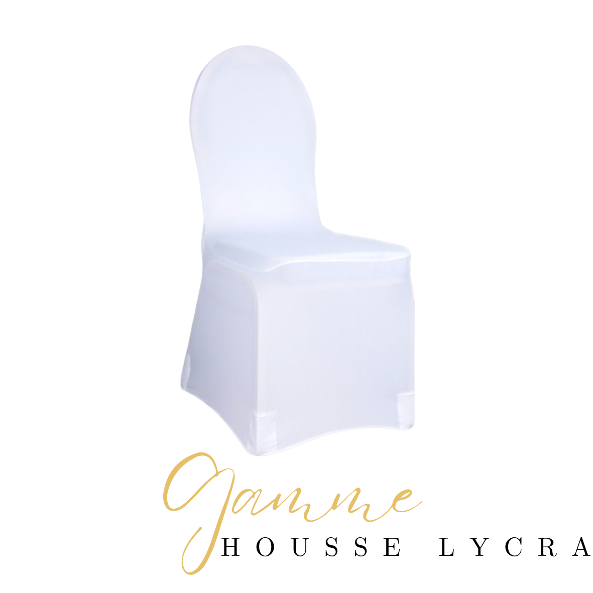 Housse de chaise blanche