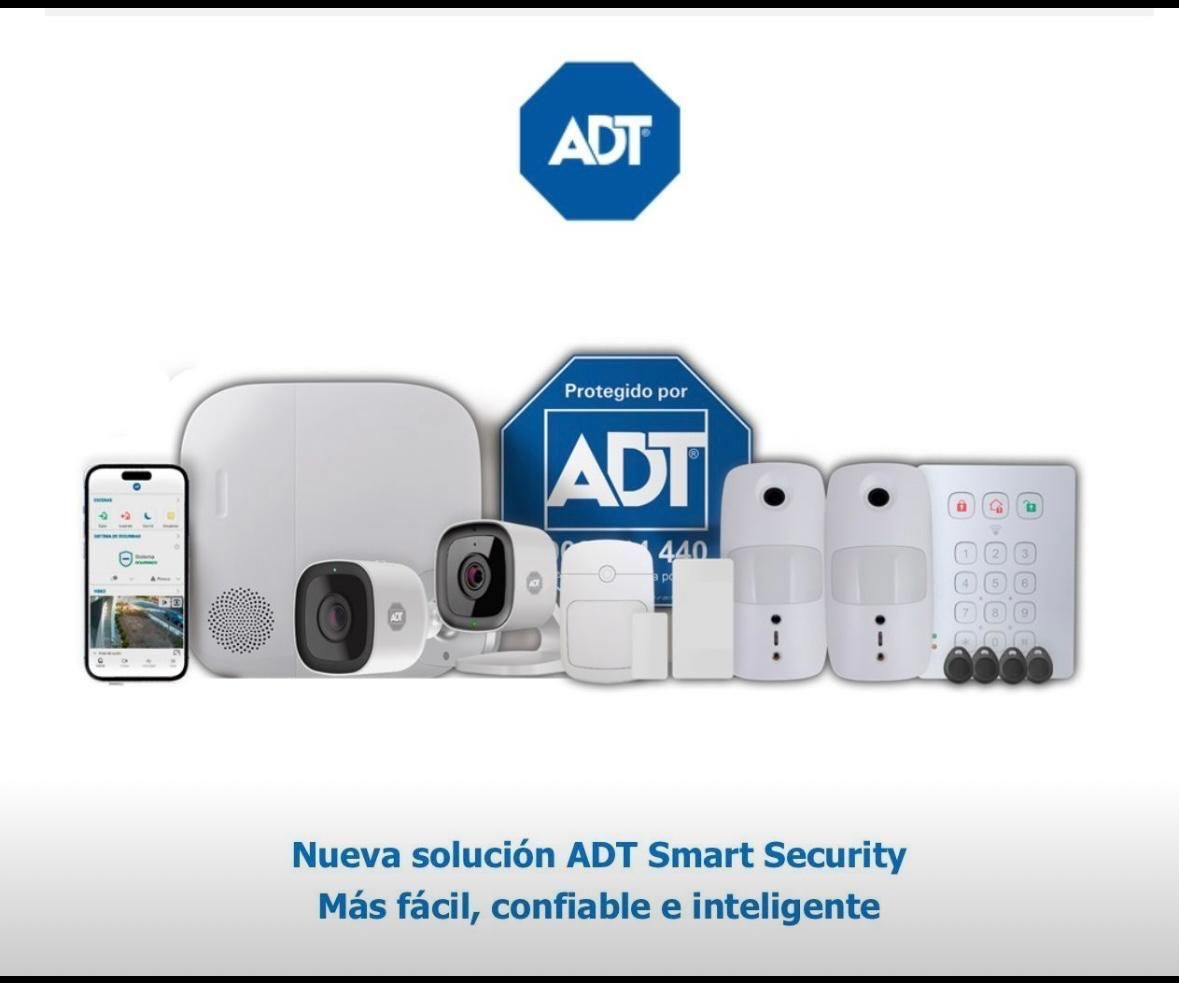 La gama de productos de seguridad inteligente de ADT incluye cámara