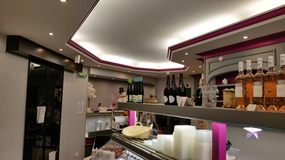 Éclairage dans une boutique