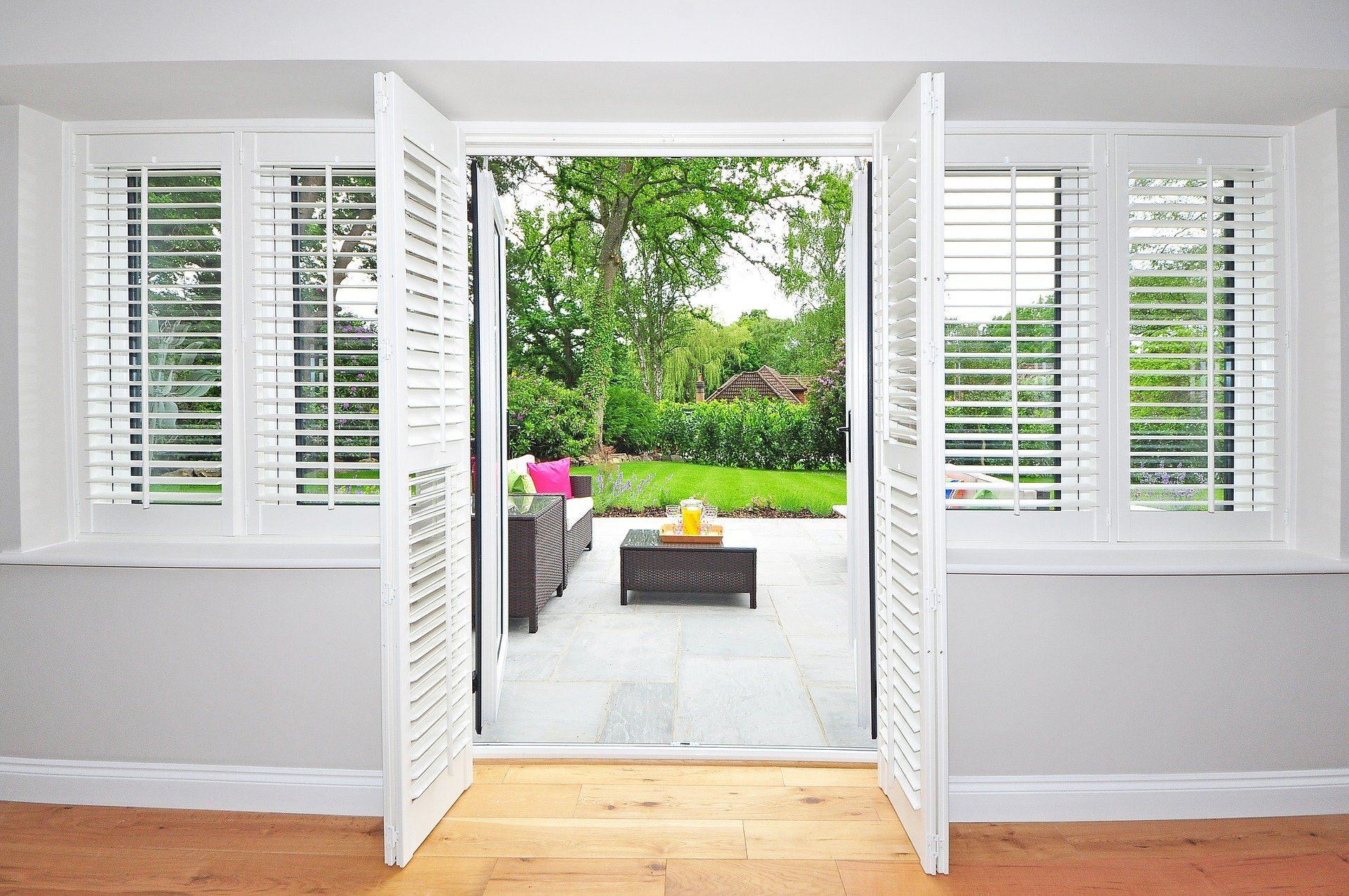 Pose volets aluminium
