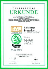Urkunde Rudari GmbH