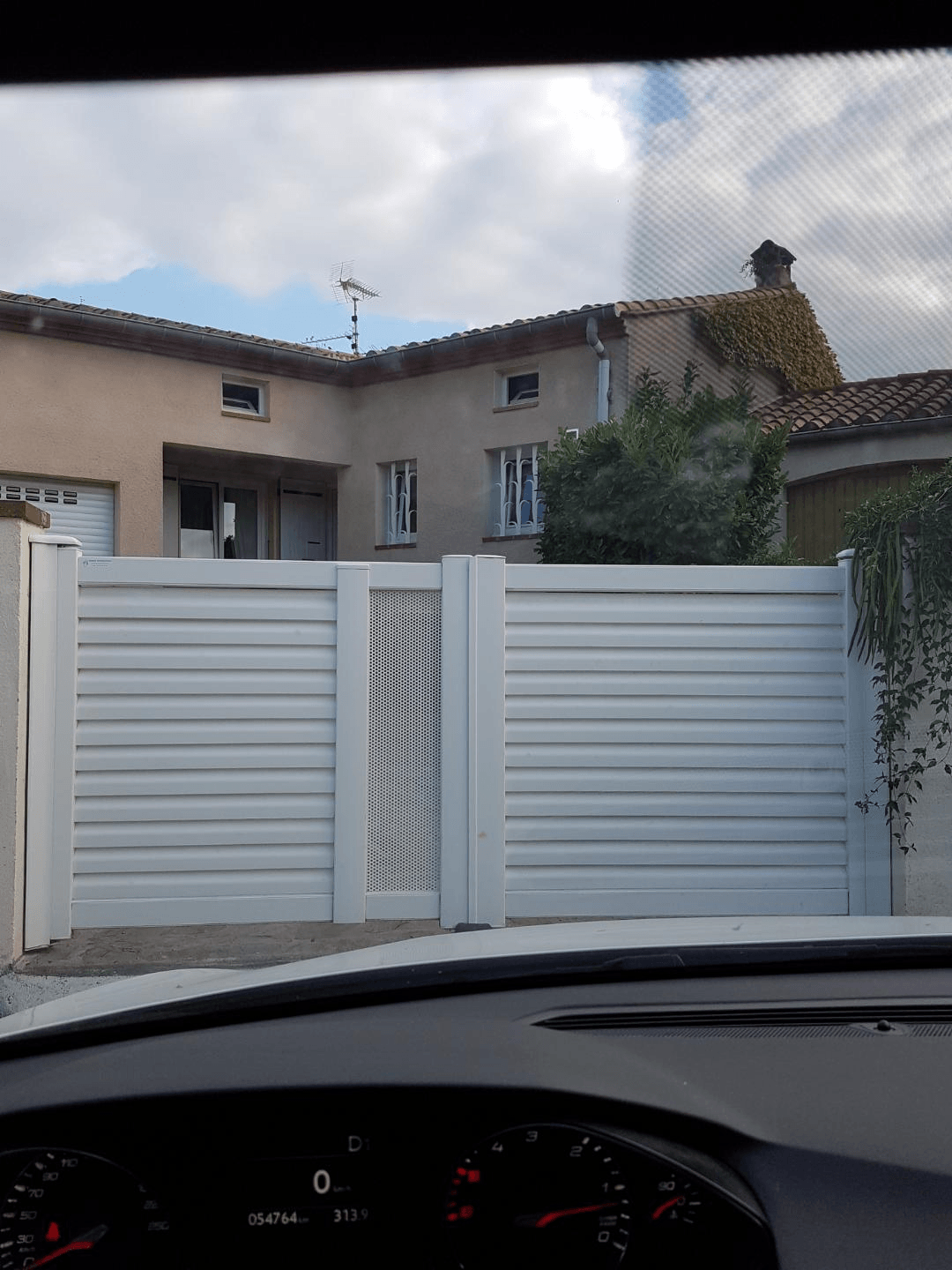 Portail en acier galvanisé