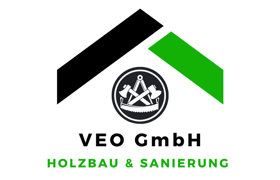 A logo for a company called veo bau und sanierung.