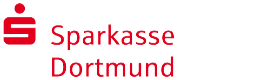 Ein rot-weißes Logo für die Sparkasse Dortmund