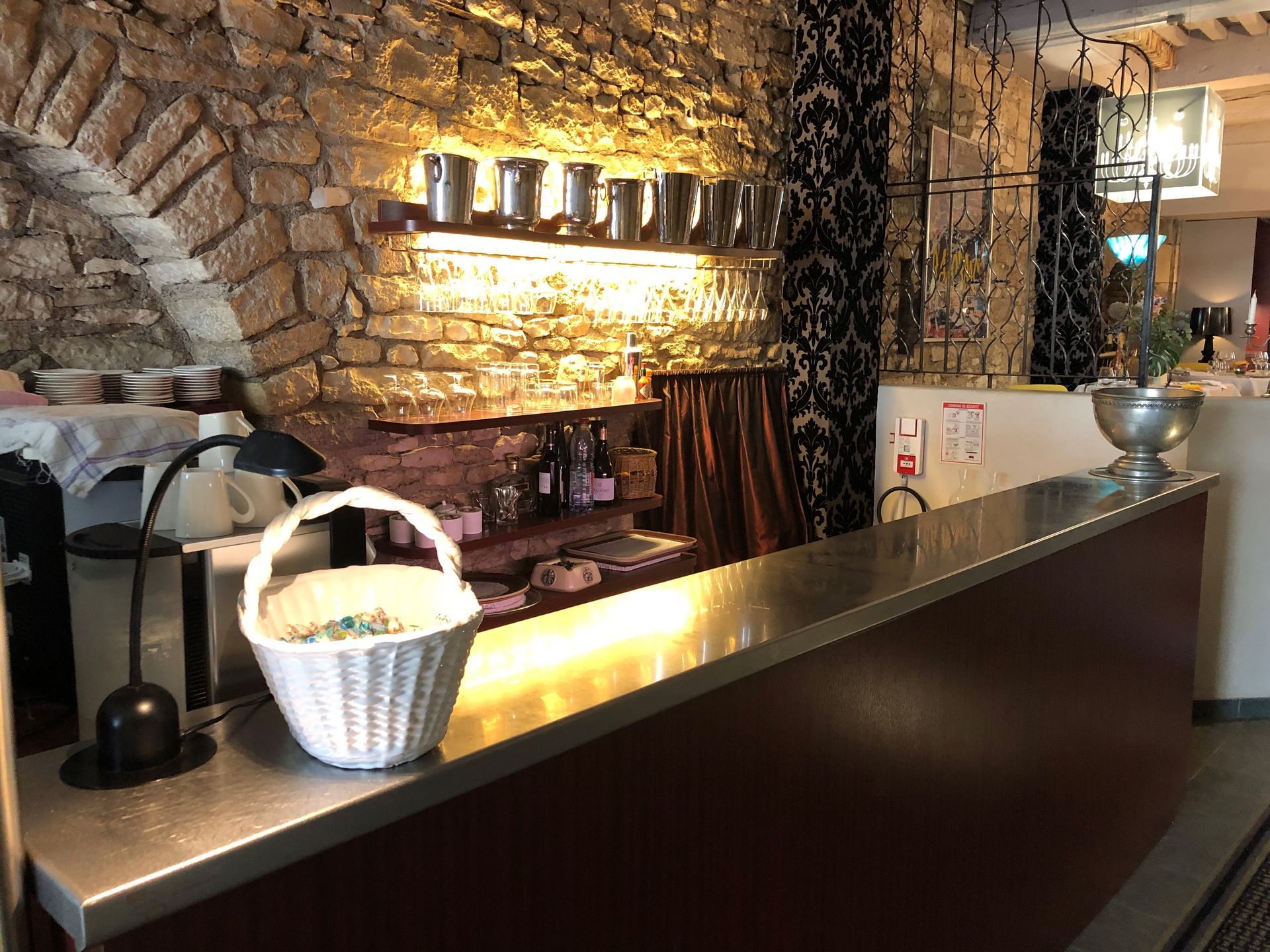 Comptoir du restaurant